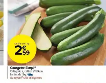 Carrefour Market Courgette Simpl offre