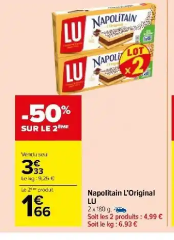 Carrefour Market Napolitain L'Original LU offre