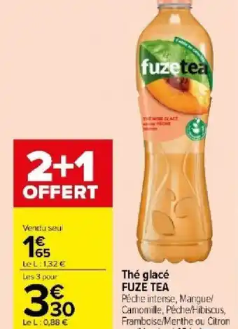 Carrefour Market Thé glacé FUZE TEA offre