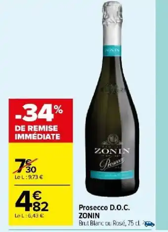 Carrefour Market Prosecco D.O.C. ZONIN offre