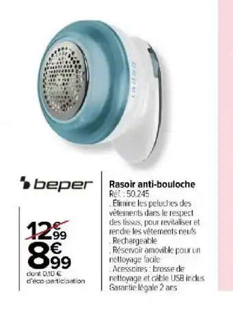 Carrefour Market Rasoir anti-bouloche offre
