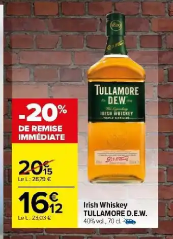 Carrefour Market Irish Whiskey TULLAMORE D.E.W. offre