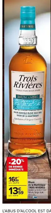 Carrefour Market Rhum de la Martinique TROIS RIVIÈRES offre