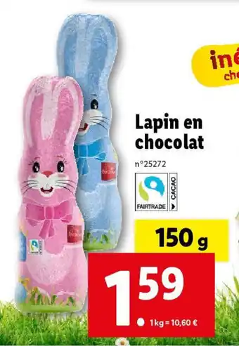 Lidl Lapin en chocolat offre