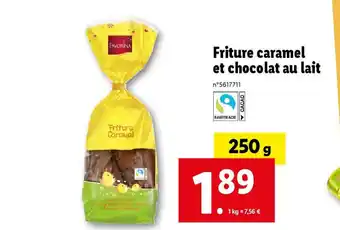 Lidl Friture caramel et chocolat au lait offre