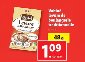 Vahiné levure de boulangerie traditionnelle