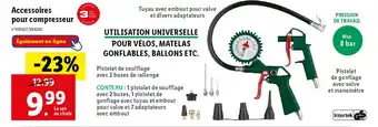 Lidl Accessoires pour compresseur offre