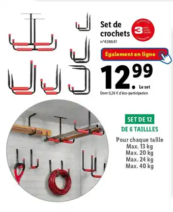 Lidl Set de crochets offre