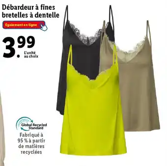 Lidl Débardeur à fines bretelles à dentelle offre