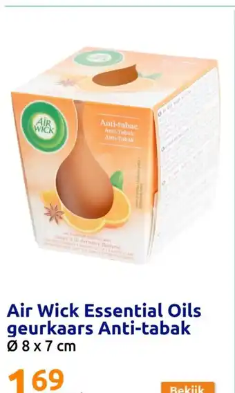 Air Wick Essential Oils geurkaars Anti-tabak Ă 8 x 7 cm