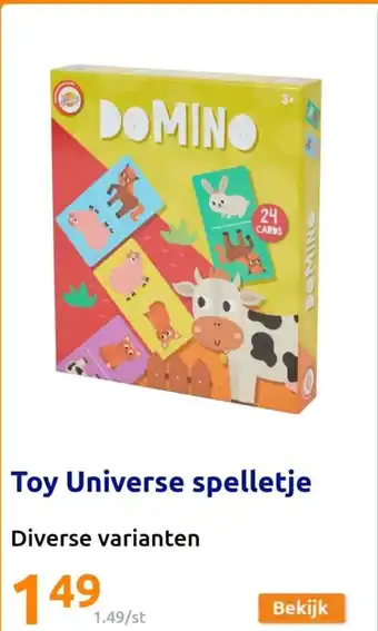 Toy Universe spelletje Diverse varianten
