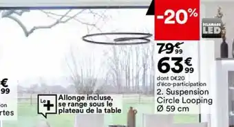 BUT Suspension Circle Looping Ø 59 cm offre
