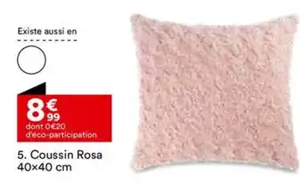 BUT Coussin Rosa 40x40 cm offre