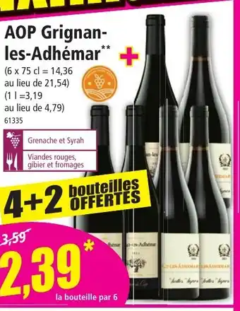 Norma AOP Grignan-les-Adhémar + offre
