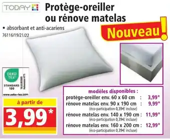Protège-oreiller ou rénove matelas