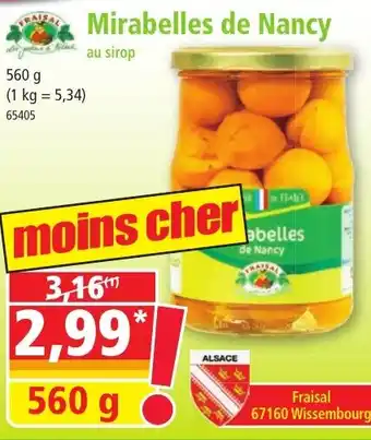 Norma Mirabelles de Nancy offre