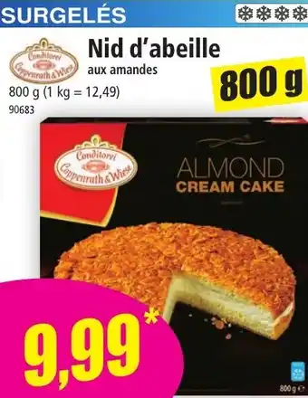 Norma Nid d'abeille aux amandes offre