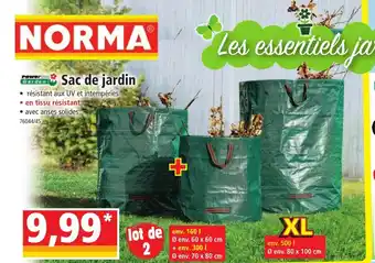 Norma Sac de jardin offre