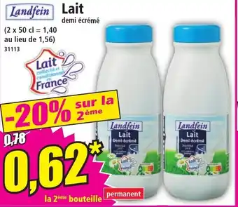 Norma Lait demi écrémé offre