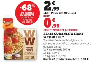U Express PLATS CUISINES WEIGHT WATCHERS (3) offre