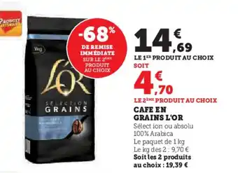 U Express CAFE EN GRAINS L'OR offre