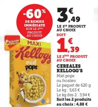 U Express CEREALES KELLOGG'S offre