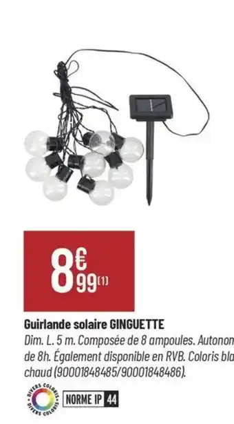 Bricorama Guirlande solaire GINGUETTE offre