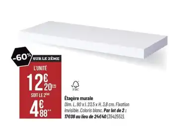 Bricorama Étagère murale offre