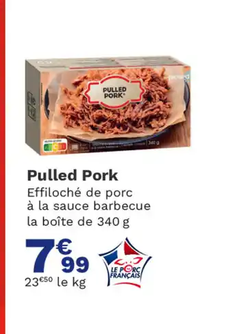 Picard Pulled Pork Effiloché de porc offre