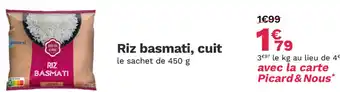Picard Riz basmati, cuit offre