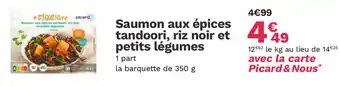 Picard Saumon aux épices tandoori, riz noir et petits légumes offre