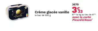 Picard Crème glacée vanille offre