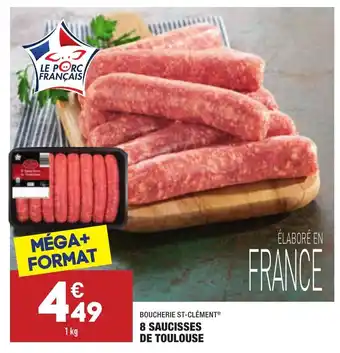 ALDI 8 Saucisses de toulouse offre