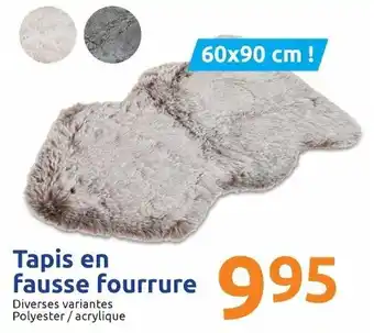 Action Tapis en fausse fourrure offre
