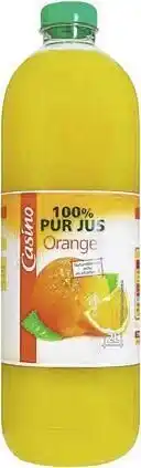Casino Supermarchés Bon plan sur 100% Pur Jus Orange de la marque Casino offre