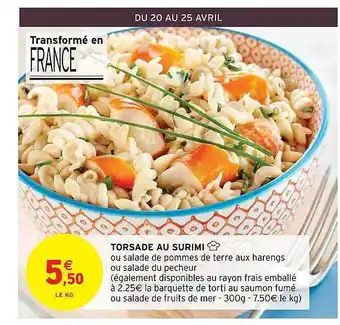 Intermarché Torsade Au Surimi offre