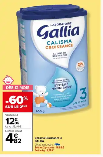 Carrefour Calisma Croissance 3 GALLIA offre