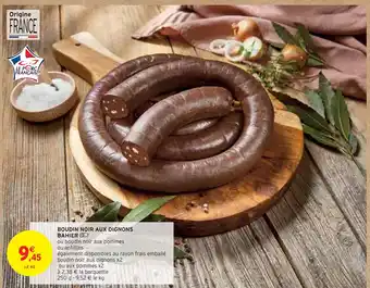 Intermarché BAHIER BOUDIN NOIR AUX OIGNONS offre