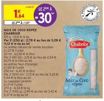 CHABRIOR NOIX DE COCO RÂPÉE