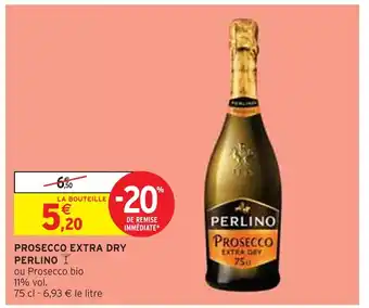 Intermarché PERLINO PROSECCO EXTRA DRY offre