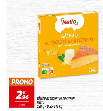 Netto NETTO GÂTEAU AU YAOURT ET AU CITRON offre