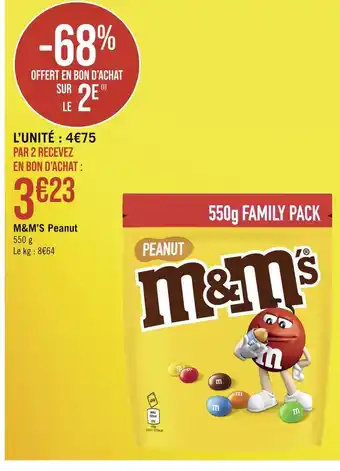 Géant Casino M&M’S M&M’S Peanut offre