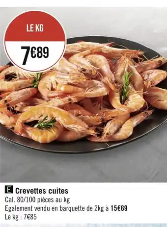 Géant Casino Crevettes cuites offre