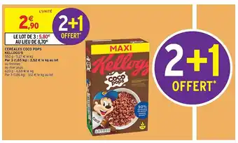 Intermarché Céréales Coco Pops Kellogg's offre