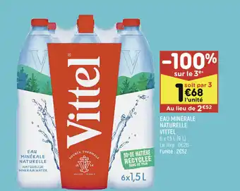 Leader Price Eau Minérale Naturelle Vittel offre
