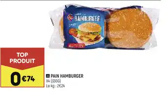 Leader Price Pain Hamburger offre