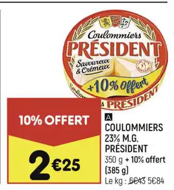Coulommiers 23% M.G. Président