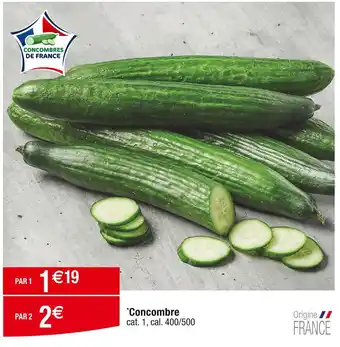 Cora x Carrefour Concombre offre