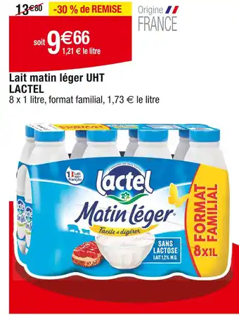 Cora x Carrefour LACTEL Lait matin léger UHT offre