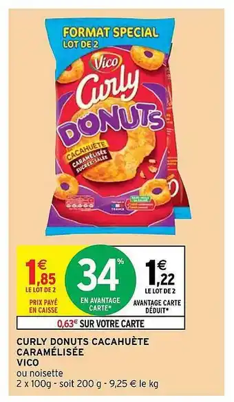 Curly Donuts Cacahuète Caramélisée